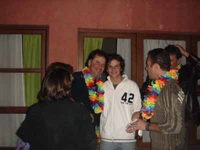 Os aniversariantes Paulo, Renatinho Vieira, Zepinho, Ricardo Ferro